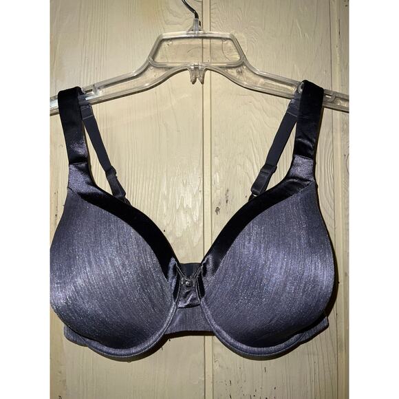 36DD Vanity Fair Bra Illumination Full Figure Underwire Gray Beauty Back 5838 - Picture 2 of 7